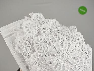 zasłony używane: Ażurowa firanka/woal z gipiury – pas panelowy z wzorem kwiatowych — 4