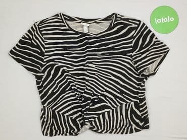 prążkowane bluzki z krótkim rękawem: H&M, Bluzka damska, S — 2