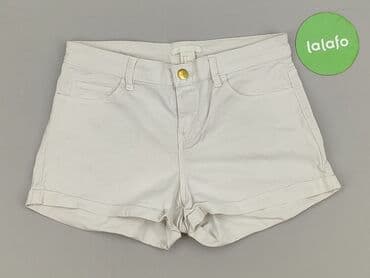 białe spodenki damskie hm: H&M, Szorty damskie, rozmiar S — 2