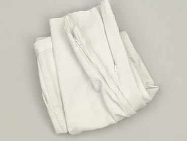 biale szerokie jeansy: Selected Femme, Spodnie materiałowe damskie, rozmiar S — 5