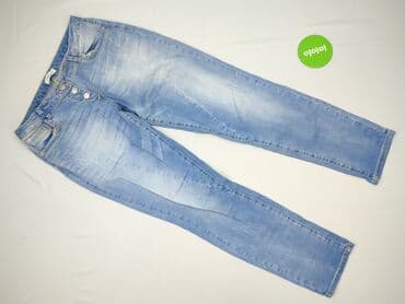 wide leg blue jeans: Jeansy damskie, rozmiar M — 2