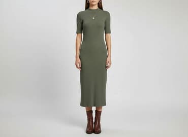 oliwkowe buty: Sukienka damska, rozmiar S — 6