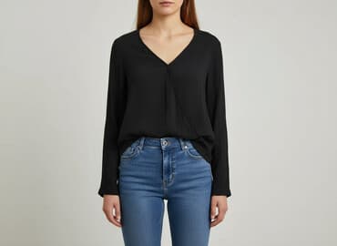 eleganckie bluzki czarne: Bluzka damska, rozmiar XS — 6