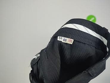 czarne cargo pull and bear: Spodnie materiałowe damskie, rozmiar XL — 5