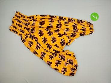 boho: Spodnie damskie typu harem/alli-baba – żółte, w etniczny wzór słoni - — 3