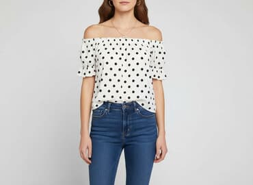 bluzka w grochy, mohito: Mohito, Women's blouse, size L — 1