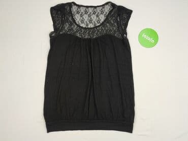 czarne bluzki z krótkim rękawem allegro: Women's blouse, size S (EU 36) — 2