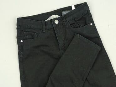 newbe sukienki: Spodnie jeansowe, H&M, 10 lat, 134/140, stan - Bardzo dobry — 1