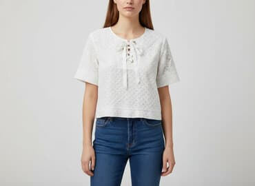 bluza z czerwonym napisem: Drôle de Copine, Bluzka damska, L — 7