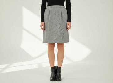 plisowane spódnice szara: Spódnica damska, rozmiar M — 1