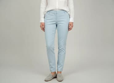 jeansy jasne damskie: House, Spodnie materiałowe damskie, rozmiar S — 6