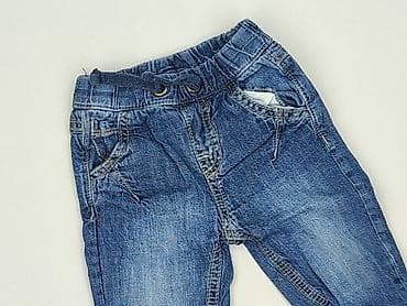 czapka thinsulate: Spodnie jeansowe, F&F, 3-6 miesięcy, stan - Bardzo dobry — 1