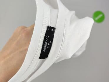 biała bluzka z krótkim rękawem reserved: Reserved YFL, Bluzka damska, rozmiar S — 4