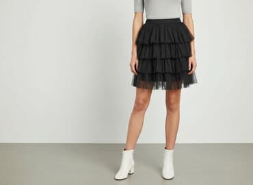 czarne spódnice tiulowe midi: Women`s skirt, size S — 1