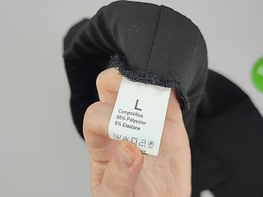 legginsy ze stringami: Spodnie materiałowe damskie, rozmiar L — 4