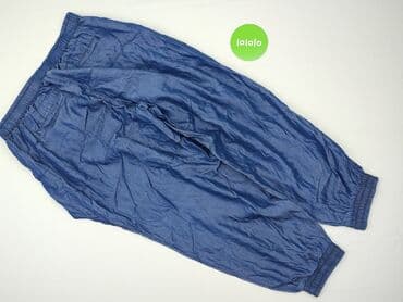 joggery damskie plus size: Material trousers for women, size XL — 3