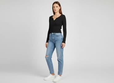 bluzki basic w paski: Women`s top, size S — 1