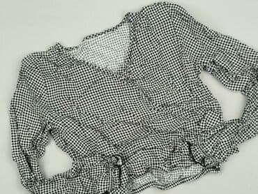 bluzka w kratę czarno biala: Bluzka damska, rozmiar S — 2