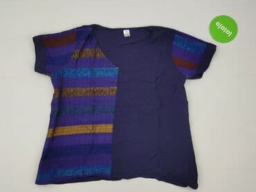 bluzki w granatowe paski: T-shirt damski, rozmiar S — 2
