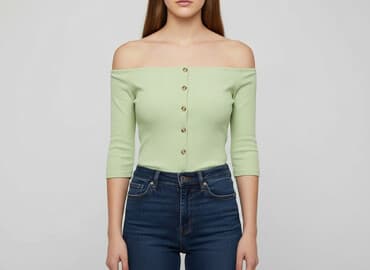 bluzki z opadającymi ramionami: Women's blouse, size S — 1