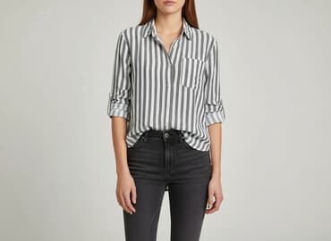 koszula w paski bershka: Velvet, Koszula damska, rozmiar M — 6