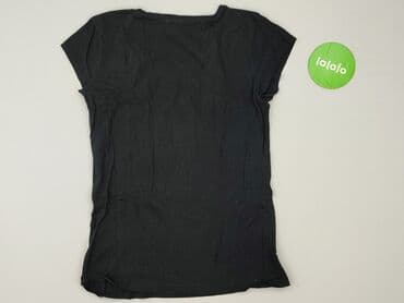 czarne t shirty basic: Sinsay, T-shirt damski, rozmiar L — 3