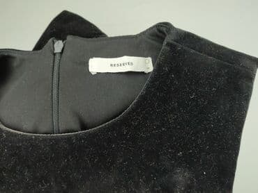 reserved czarna sukienka z bufiastymi rękawami: Sukienka damska, rozmiar M — 4