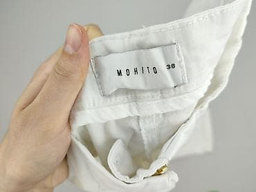 jeansy biale: Mohito, Spodnie materiałowe damskie, rozmiar M — 5