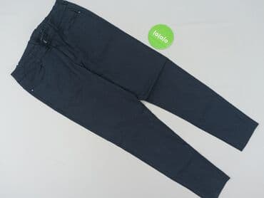 Women: Beloved, Material trousers for women, size L (EU 40) — 2