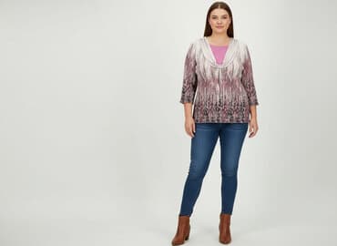 eleganckie bluzki andżela: Bluzka damska, rozmiar 2XL — 6