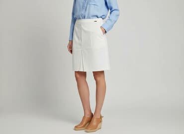 biała spódnice satynowe: Motivi, Spódnica damska, rozmiar XS — 7