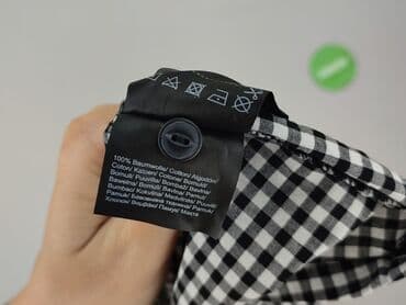 bluzka w kratę czarno biala: Bluzka damska, rozmiar 2XS — 6