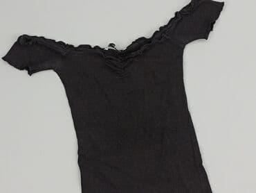 czarne prążkowane bluzki: FBsister, Bluzka damska, rozmiar 2XS — 2