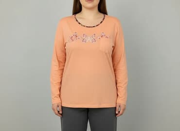 koszula nocna damska z długim rękawem: Pyjama shirt, size 2XL — 1