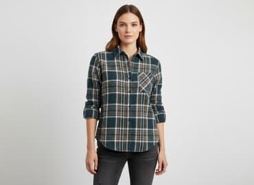 bluzki w szachownice: Koszula damska, rozmiar S — 6