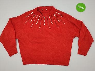 bordowy sweter: Sweter damski, rozmiar M — 2