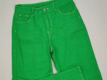 strona z używanymi ubraniami: Material trousers for women, size L — 2