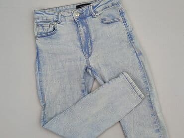 limonkowy sweter reserved: Jeansy damskie, M — 1