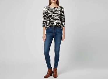 bluzka w panterke hm: H&M, Bluzka damska, rozmiar M — 6