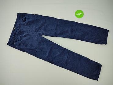 kazadi klapki: Spodnie damskie C&A – sztruksowe, granatowe - Marka: C&A - — 2