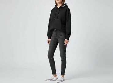 cropp bluza z kryształkami: Cropp, Bluza z kapturem damska, rozmiar S — 1