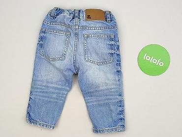 plecaki hm: Spodnie jeansowe, H&M, 6-9 miesięcy, stan - Idealny — 3
