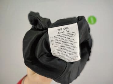 czarna sukienka ze srebrnymi dodatkami: Sukienka damska, rozmiar S — 5