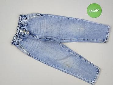 zara srebrny top: Spodnie jeansowe, Zara, 5-6 lat, 116, stan - Bardzo dobry — 2