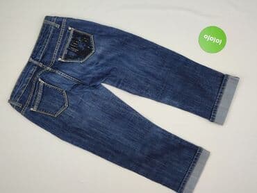cropped blue jeans: Spodnie 3/4 damskie, rozmiar M — 3
