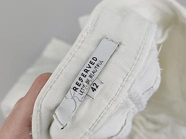 spodnie dril: Reserved, Spodnie materiałowe damskie, rozmiar XL — 4