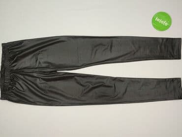 woskowane legginsy z wysokim stanem zara: Legginsy Ze skóry ekologicznej damskie, rozmiar L — 2
