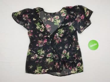 czarne szyfonowa bluzki: F&F, Women's blouse, size L — 2