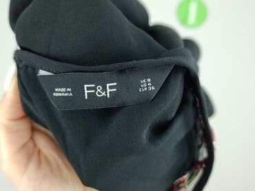 czarne bluzki z haftem: F&F, Bluzka damska, rozmiar S — 5
