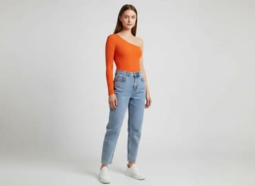 body z prążkowanej dzianiny: Body damskie, rozmiar S — 6